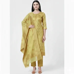 3 Piece - Cotton Jacquard Suit