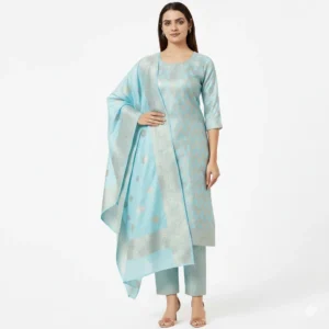 3 Piece - Cotton Jacquard Suit