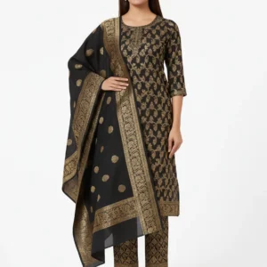 3 Piece - Cotton Jacquard Suit